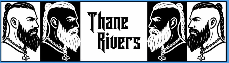Thane Rivers bearded viking artwork banner